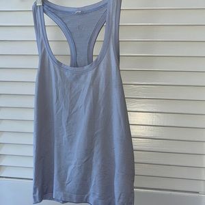LuluLemon Swiftly Tech Racer Back Tank top Size 4! Pretty Purply blue color!